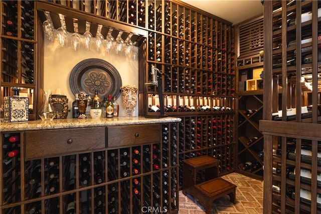 126 Monarch Bay, Dana Point, CA 92629 - wine room featuring brick flooring