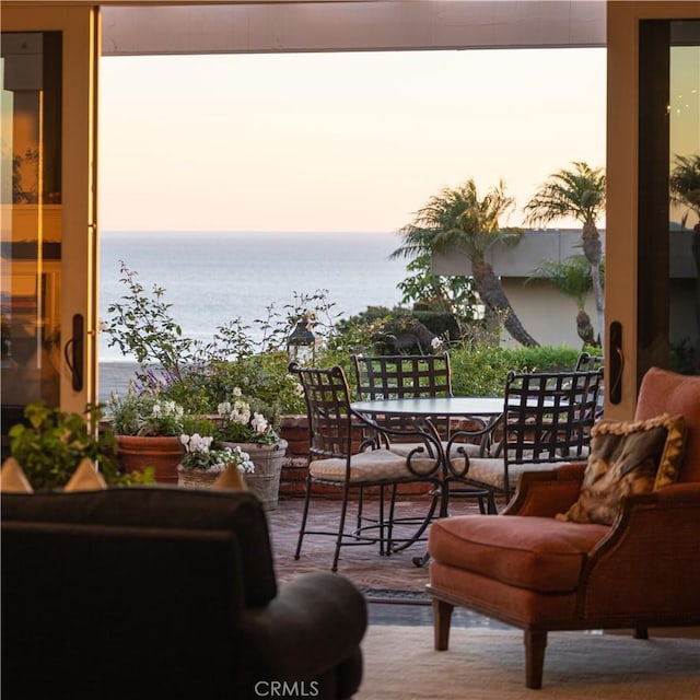 126 Monarch Bay, Dana Point, CA 92629 - balcony featuring outdoor dining area and a water view
