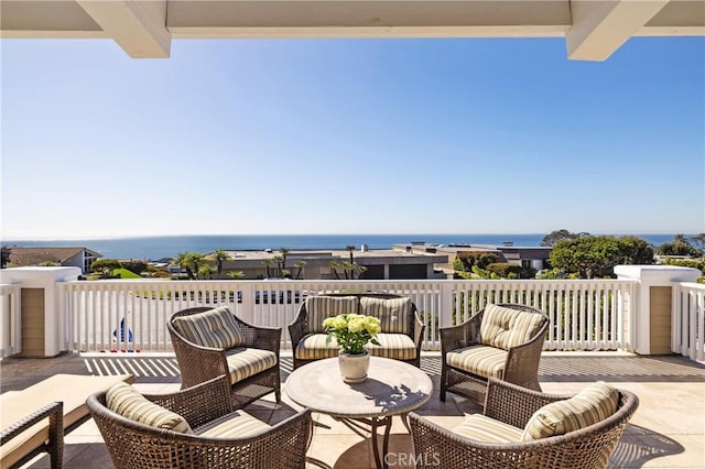 126 Monarch Bay, Dana Point, CA 92629 - view of patio featuring a water view