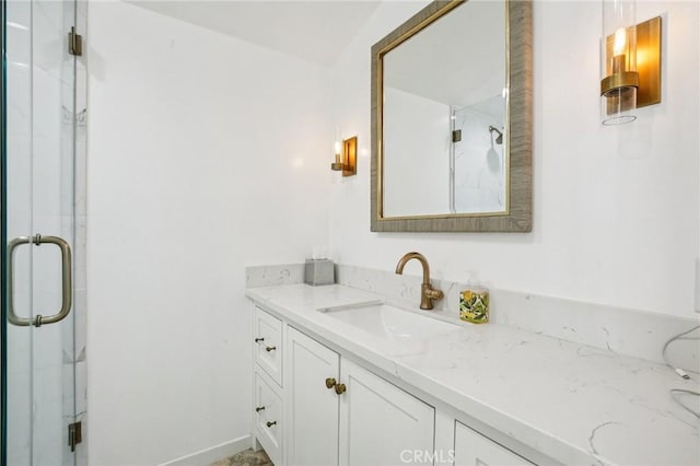 2211 N Moody Ave, Fullerton, CA 92831 - full bathroom with vanity and a marble finish shower
