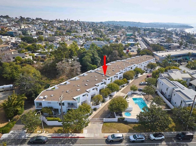 159 Mozart Ave, Cardiff By The Sea, CA 92007 - drone / aerial view of a pool area