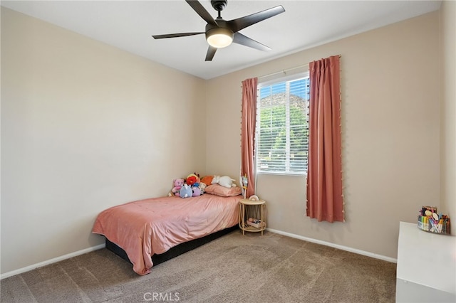31969 Frontier Manor St, Menifee, CA 92584 - carpeted bedroom with baseboards and ceiling fan