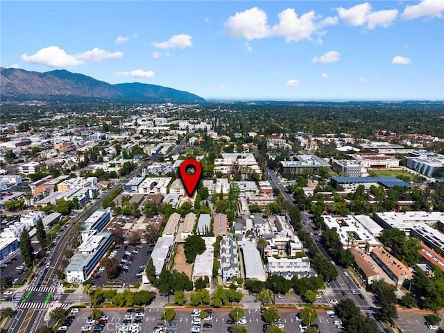 222 S Catalina Ave Unit 8, Pasadena, CA 91106 - aerial view of property and surrounding area featuring mountains