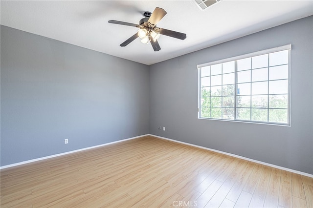 5808 Monterey Pl, Palmdale, CA 93552 - unfurnished room with light wood finished floors and a ceiling fan