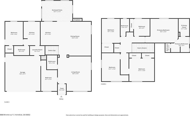5808 Monterey Pl, Palmdale, CA 93552 - view of home floor plan