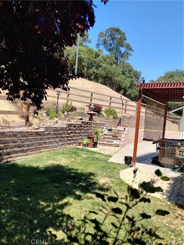 13205 Santa Lucia Rd, Atascadero, CA 93422 - view of yard with a pergola