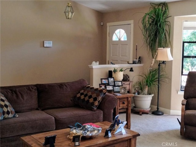 13205 Santa Lucia Rd, Atascadero, CA 93422 - living room with carpet flooring and baseboards