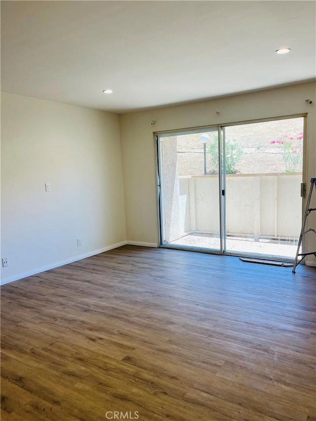 5800 Kanan Rd Unit 167, Agoura Hills, CA 91301 - spare room featuring wood finished floors and recessed lighting