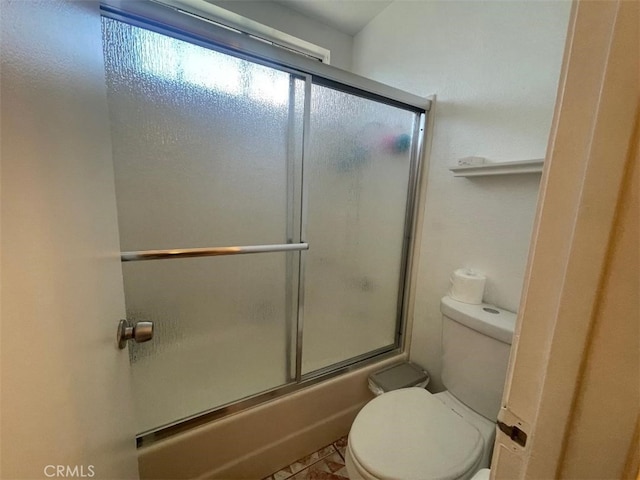 14194 Old Field Ave, Fontana, CA 92337 - full bath featuring toilet and bath / shower combo with glass door