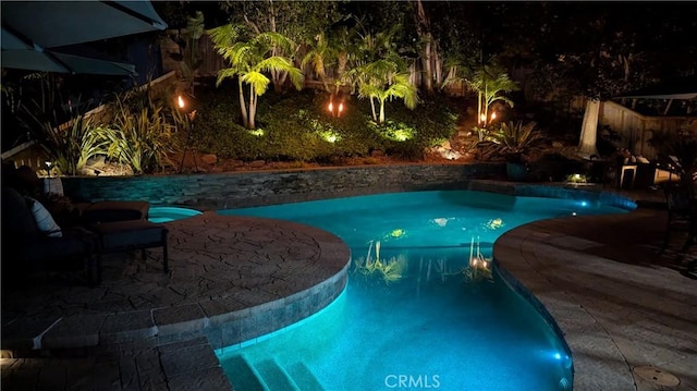 28606 Vista Ladera, Laguna Niguel, CA 92677 - pool at twilight featuring an outdoor pool