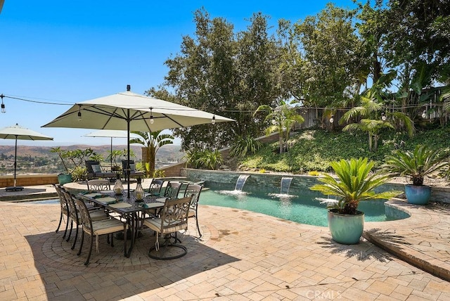 28606 Vista Ladera, Laguna Niguel, CA 92677 - outdoor pool with a patio area and outdoor dining space