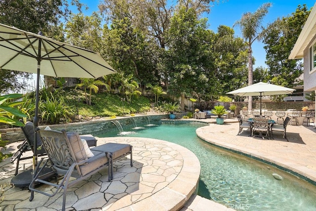28606 Vista Ladera, Laguna Niguel, CA 92677 - view of pool with a patio area and a fenced backyard