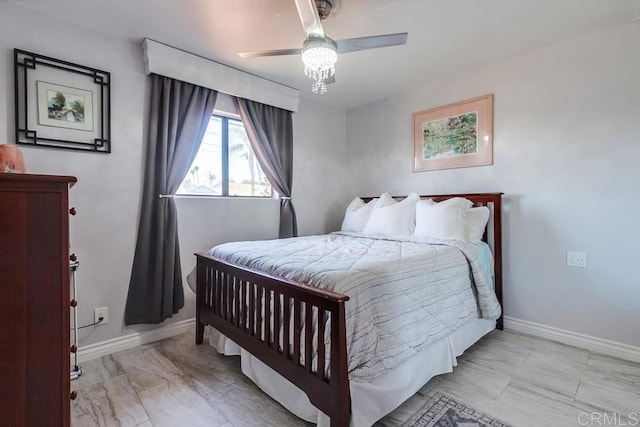 3018 Thunder Dr, Oceanside, CA 92056 - bedroom featuring baseboards and a ceiling fan
