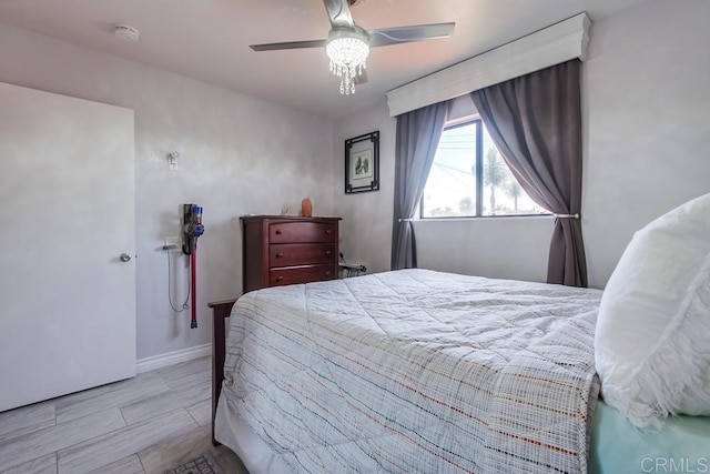 3018 Thunder Dr, Oceanside, CA 92056 - bedroom featuring ceiling fan and wood tiled floors