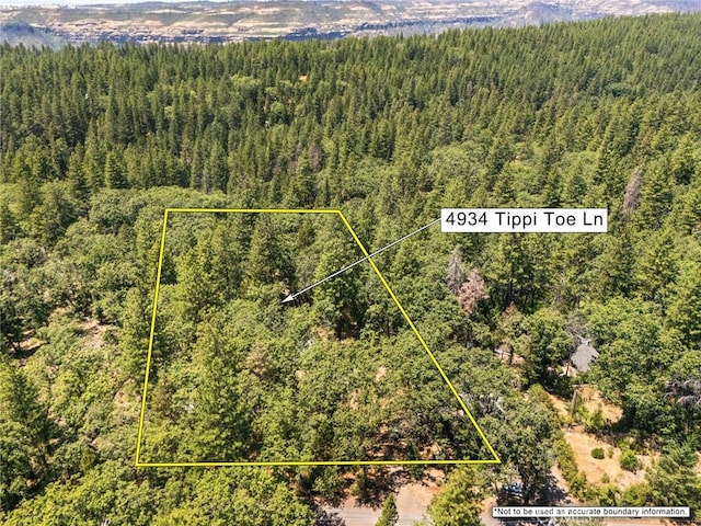 4934 Tippitoe Ln, Forest Ranch, CA 95942 - view of property location with a heavily wooded area and property parcel outlined