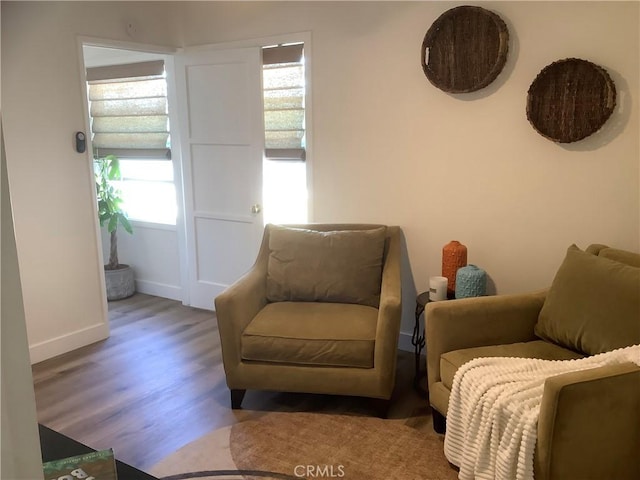 1201 W 186th St, Gardena, CA 90248 - living area featuring wood finished floors and baseboards
