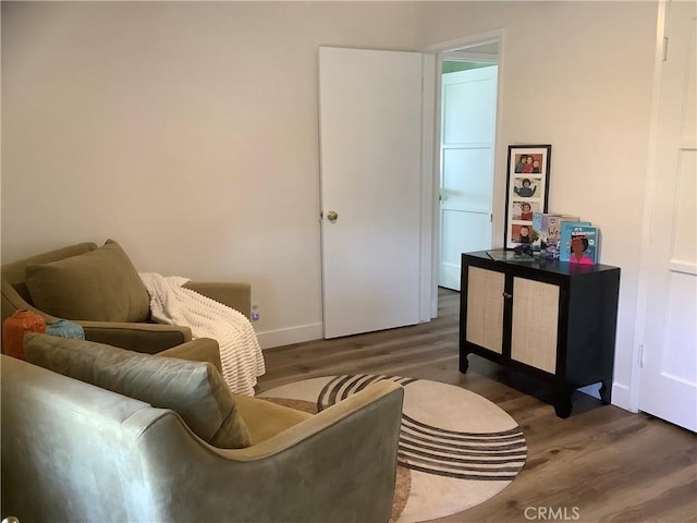 1201 W 186th St, Gardena, CA 90248 - living area featuring wood finished floors and baseboards