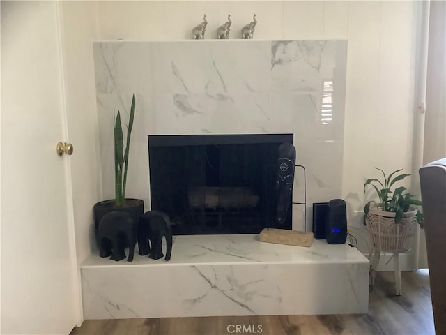1201 W 186th St, Gardena, CA 90248 - detailed view of a fireplace and wood finished floors