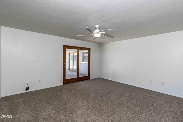 4713 Perris Way, Bakersfield, CA 93309 - carpeted spare room featuring a ceiling fan and baseboards