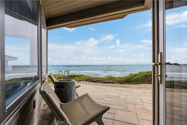9229 Balboa Ave Unit 4, San Simeon, CA 93452 - view of patio / terrace featuring a water view
