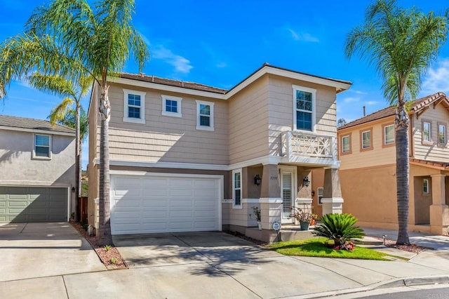 11337 Vista Elevada, San Diego, CA 92131 - townhome / multi-family property with an attached garage and driveway