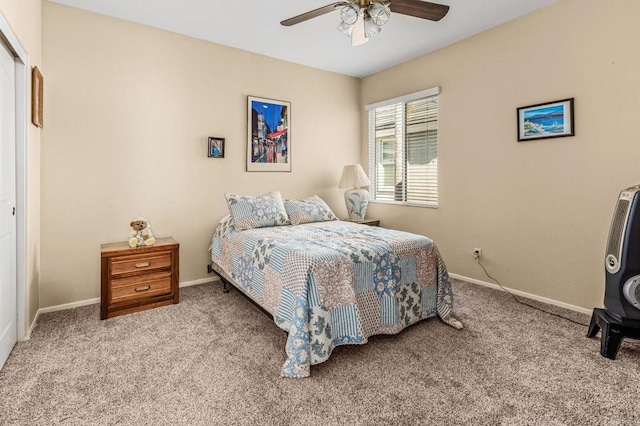 11337 Vista Elevada, San Diego, CA 92131 - carpeted bedroom with baseboards and a ceiling fan