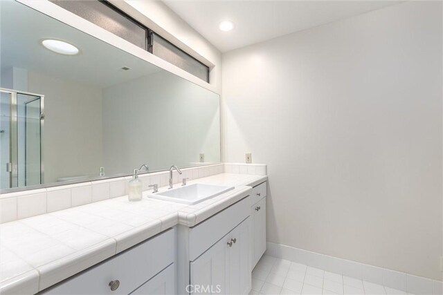 125 Park Pl, Pismo Beach, CA 93449 - bathroom featuring vanity and a shower stall