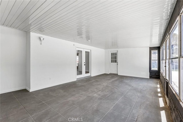 7573 Cibola Trl, Yucca Valley, CA 92284 - unfurnished sunroom featuring french doors