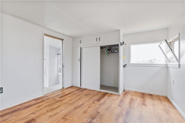 971 Ramona Ave, Los Osos, CA 93402 - unfurnished bedroom featuring light wood-style floors and a closet