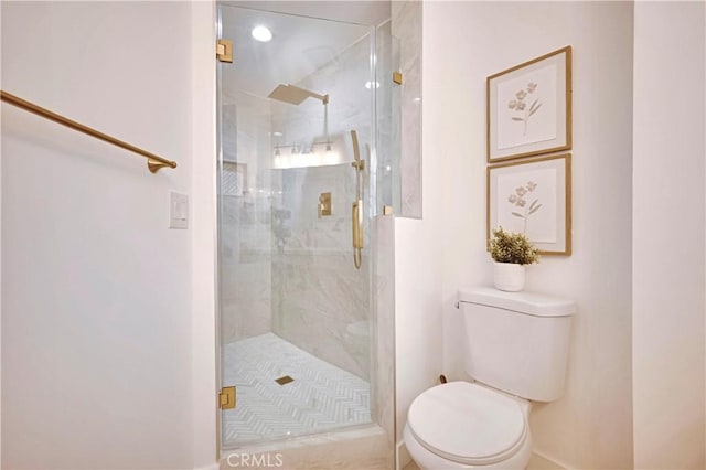1810 N 2nd Ave, Upland, CA 91784 - bathroom with toilet and a marble finish shower