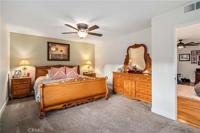 2575 Palomino Dr, Acton, CA 93510 - bedroom featuring carpet and ceiling fan