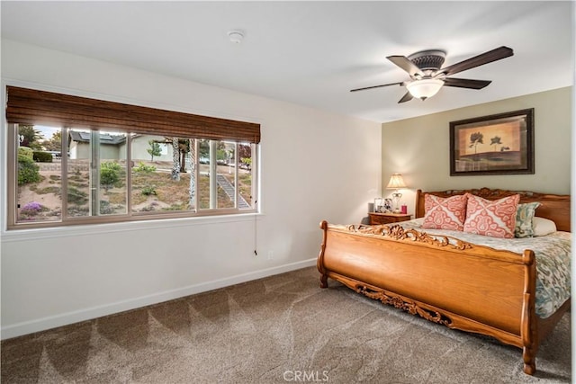 2575 Palomino Dr, Acton, CA 93510 - bedroom with carpet and ceiling fan