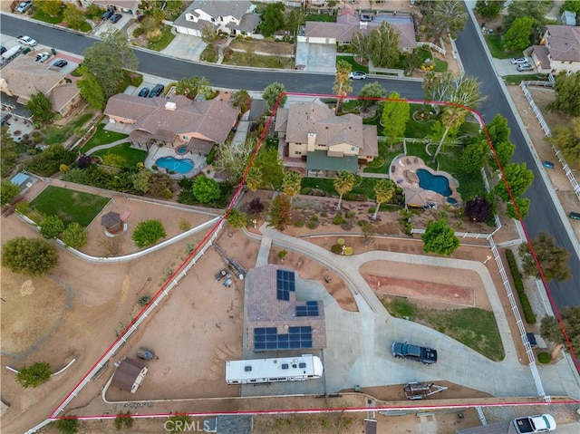 2575 Palomino Dr, Acton, CA 93510 - aerial view of residential area with property boundaries highlighted