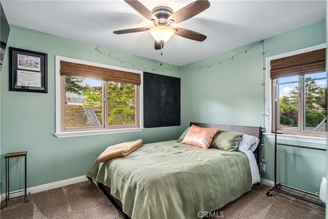2575 Palomino Dr, Acton, CA 93510 - bedroom with carpet flooring and ceiling fan