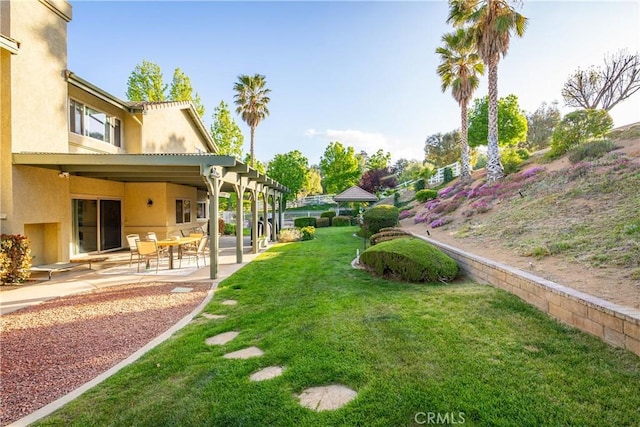 2575 Palomino Dr, Acton, CA 93510 - view of grassy yard with a patio