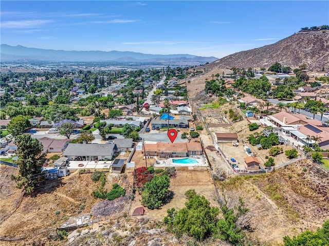 5622 Sharon Way, Jurupa Valley, CA 92509 - aerial view of residential area with a mountainous background