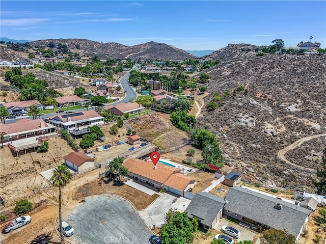 5622 Sharon Way, Jurupa Valley, CA 92509 - aerial view of residential area featuring a mountainous background
