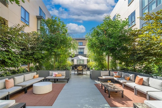39 S Los Robles Ave Unit 6010, Pasadena, CA 91101 - view of patio featuring an outdoor living space