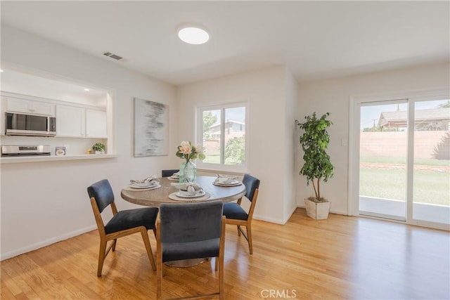 14314 De Alcala Dr, La Mirada, CA 90638 - dining area featuring light wood-style flooring