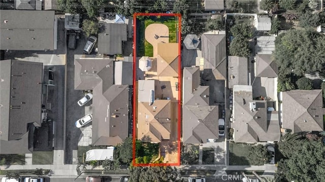 3341 Wisconsin Ave, South Gate, CA 90280 - aerial view of property's location featuring property parcel outlined