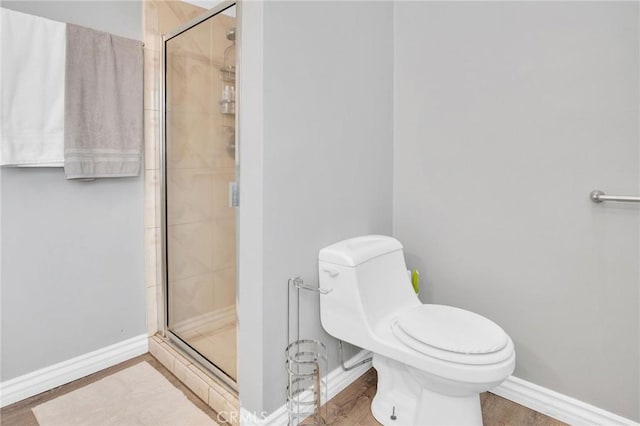 3341 Wisconsin Ave, South Gate, CA 90280 - full bathroom with a shower stall and wood finished floors