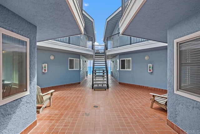 803 S Pacific St Unit 1, Oceanside, CA 92054 - view of patio / terrace featuring stairway