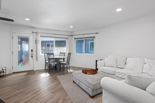 803 S Pacific St Unit 1, Oceanside, CA 92054 - living room with light wood-style floors and recessed lighting