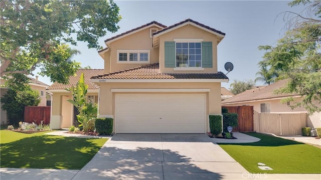 31995 Calle Ballentine, Temecula, CA 92592 - view of front of property with concrete driveway, stucco siding, a tile roof, and a garage