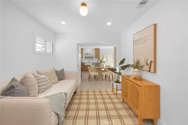 313 14th St, Seal Beach, CA 90740 - living area featuring recessed lighting, plenty of natural light, and light wood-style floors
