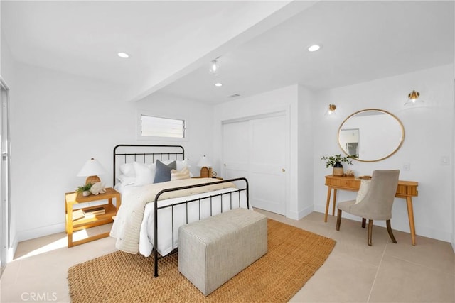313 14th St, Seal Beach, CA 90740 - bedroom with recessed lighting and a closet