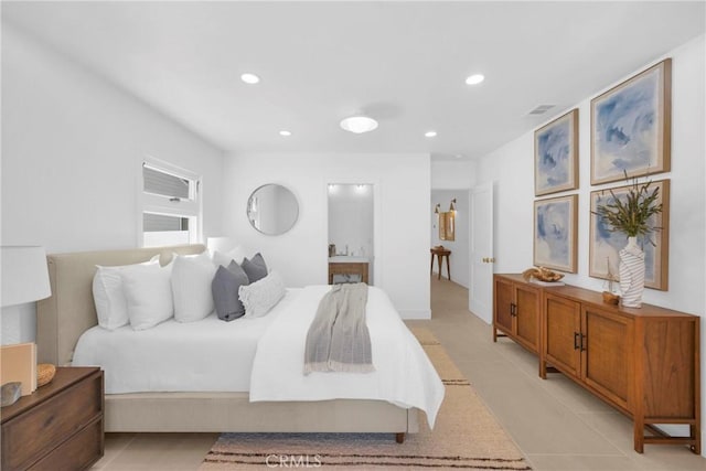 313 14th St, Seal Beach, CA 90740 - bedroom featuring recessed lighting and light tile patterned floors