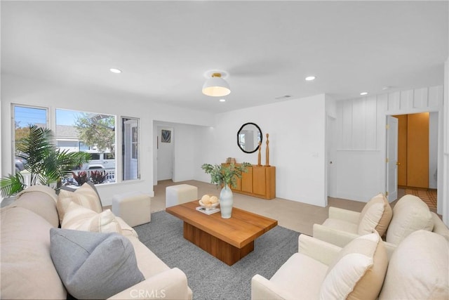 313 14th St, Seal Beach, CA 90740 - living area featuring recessed lighting and carpet flooring