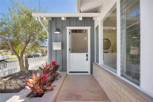 313 14th St, Seal Beach, CA 90740 - view of exterior entry with board and batten siding