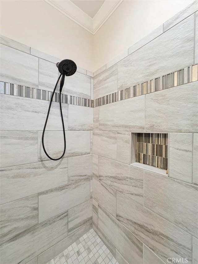 3032 Cortuna Dr, San Luis Obispo, CA 93401 - full bath featuring crown molding and tiled shower
